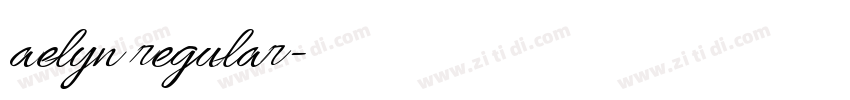 aelyn regular字体转换 aelyn regular字体转换